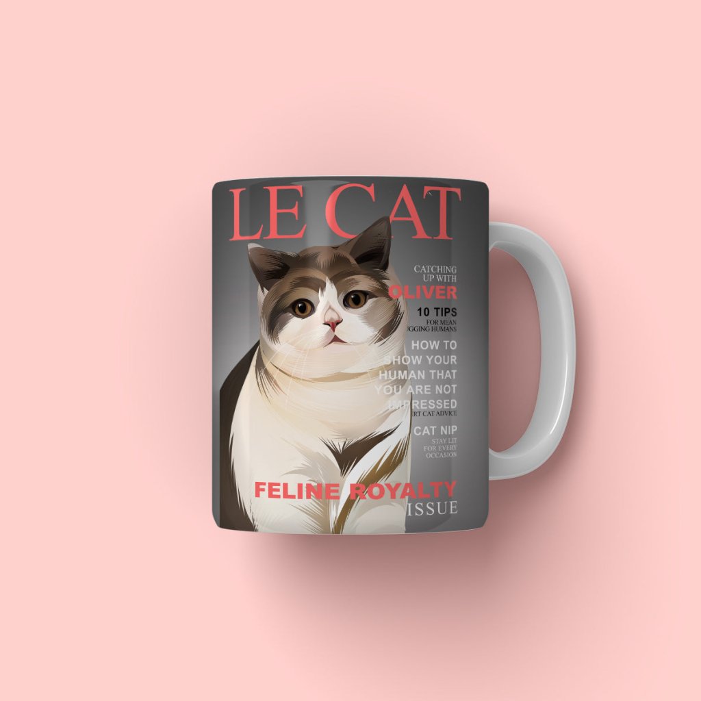 Pet Portraits | Le Cat: Custom Pet Coffee Mug | Paw & Glory