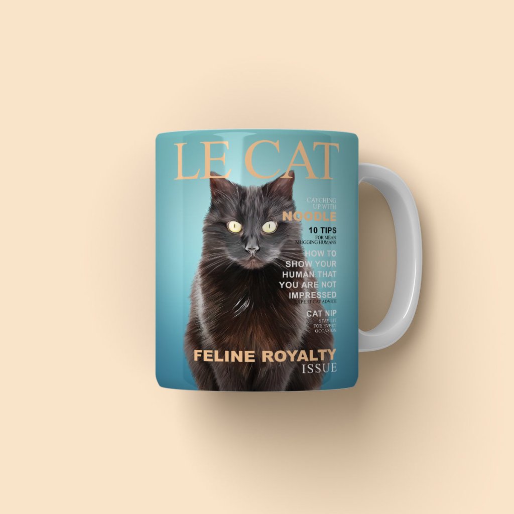 Pet Portraits | Le Cat: Custom Pet Coffee Mug | Paw & Glory