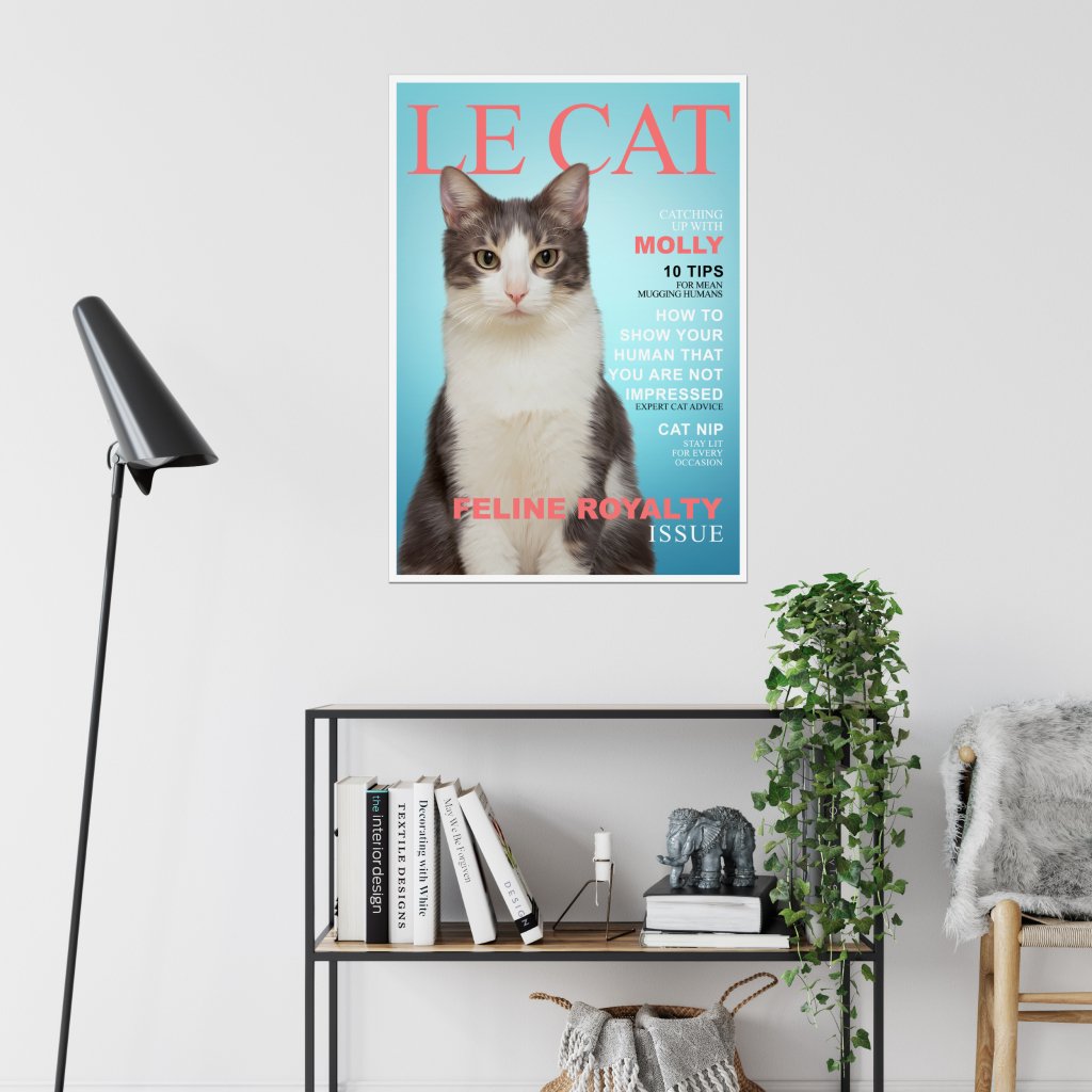 Pet Portraits | Le Cat: Custom Pet Portrait | Paw & Glory