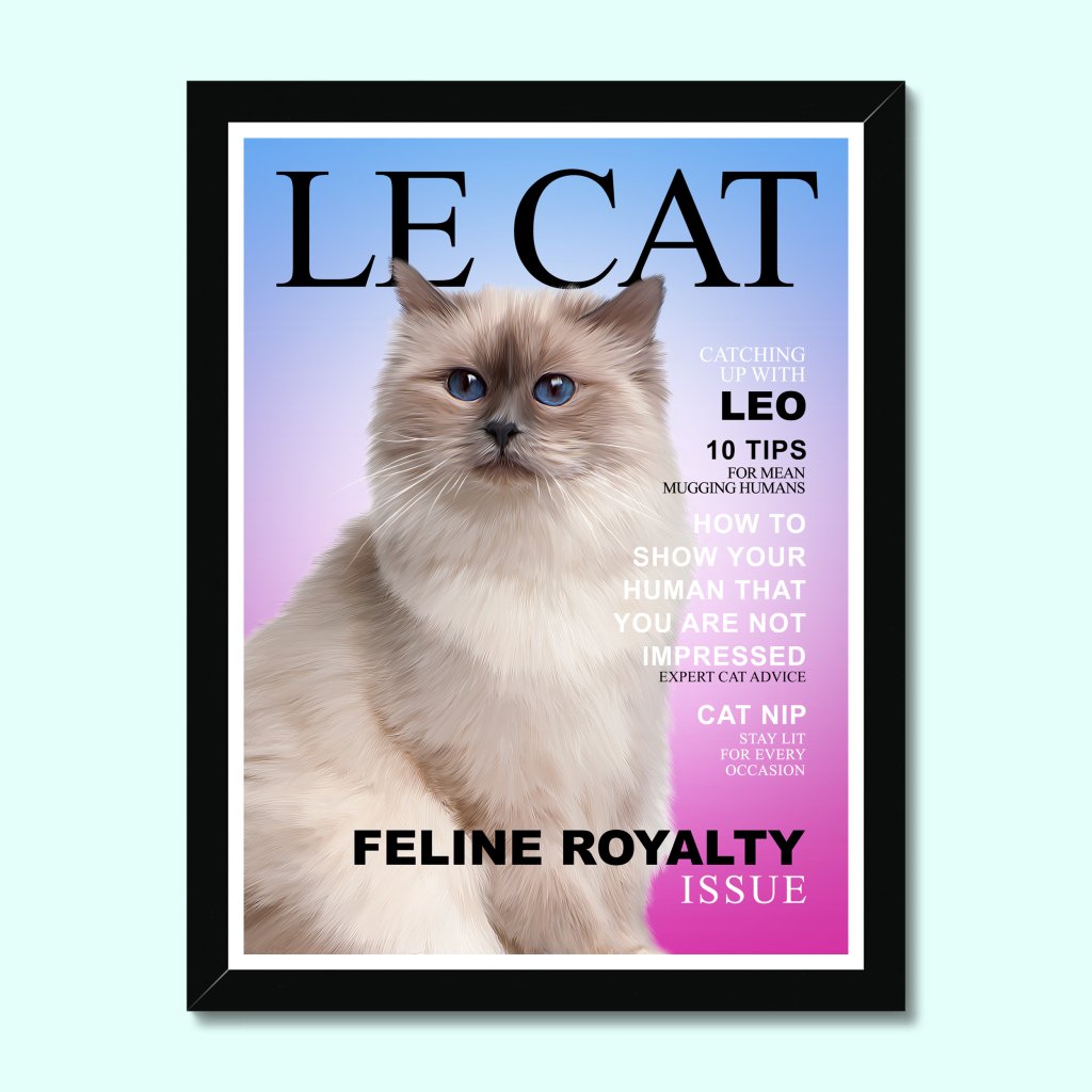Pet Portraits | Le Cat: Custom Pet Portrait | Paw & Glory