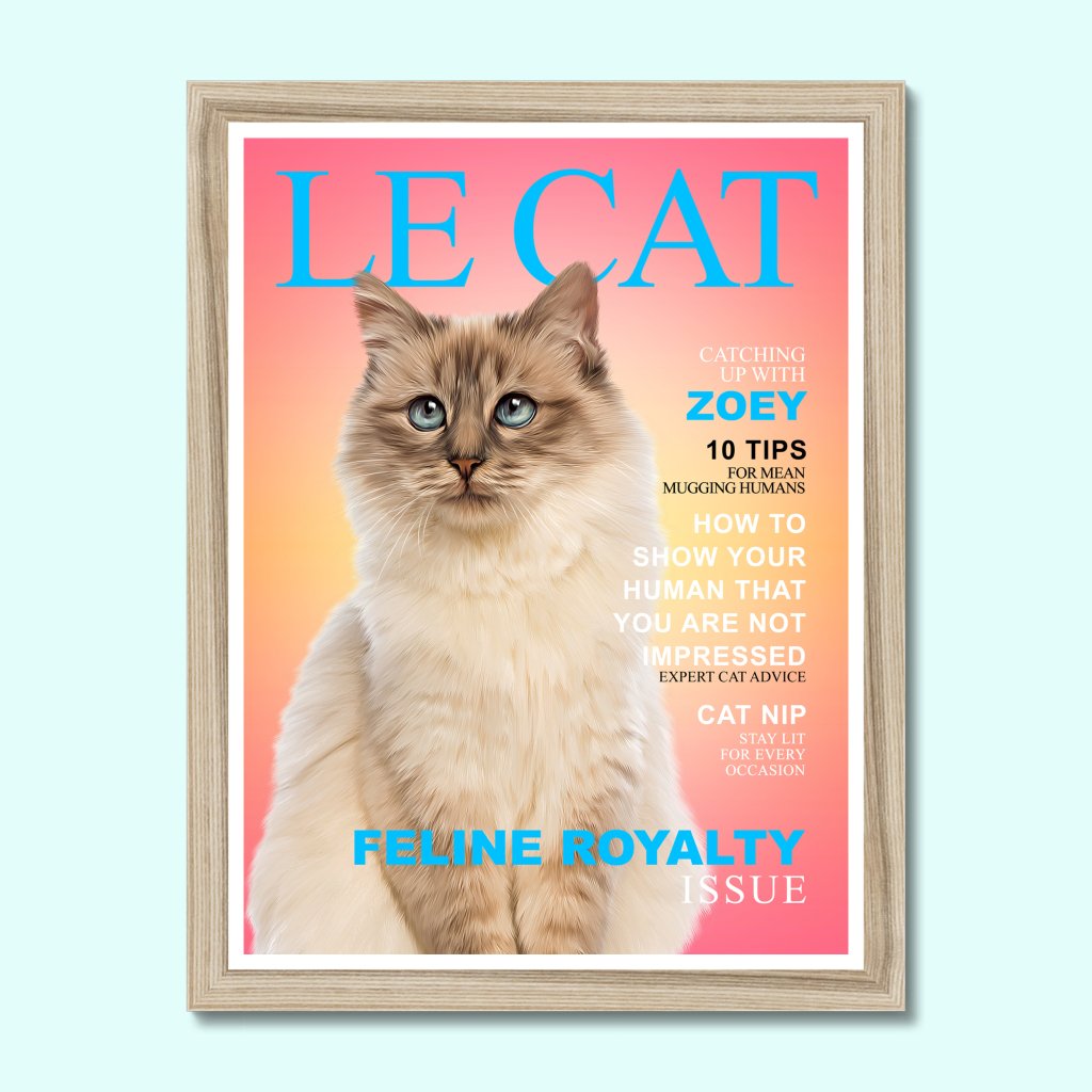 Pet Portraits | Le Cat: Custom Pet Portrait | Paw & Glory