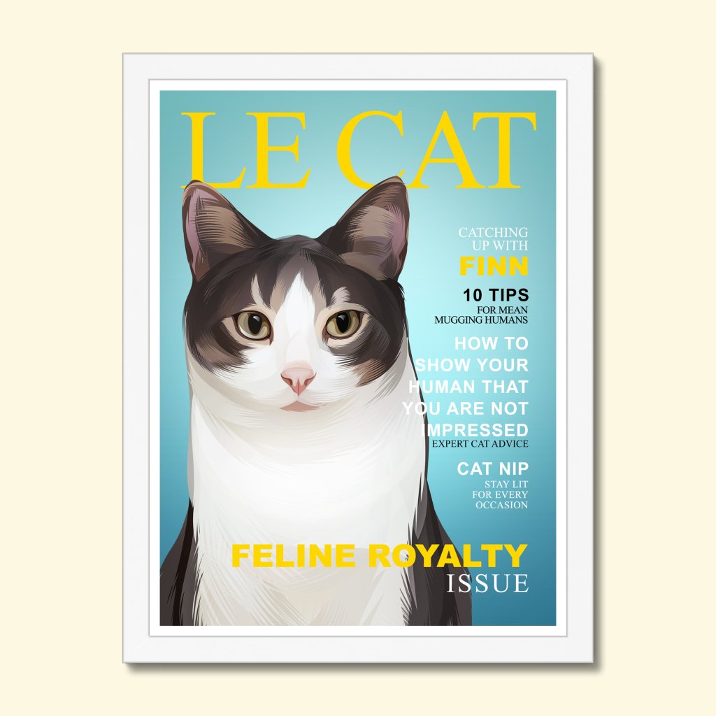 Pet Portraits | Le Cat: Custom Pet Portrait | Paw & Glory
