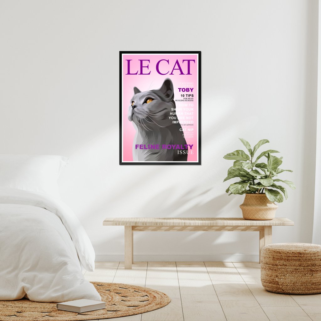 Pet Portraits | Le Cat: Custom Pet Portrait | Paw & Glory