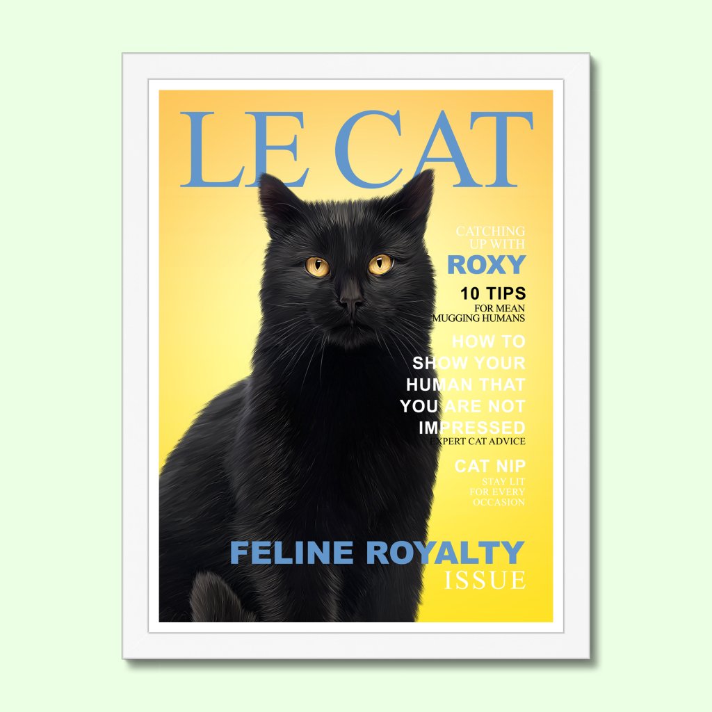 Pet Portraits | Le Cat: Custom Pet Portrait | Paw & Glory