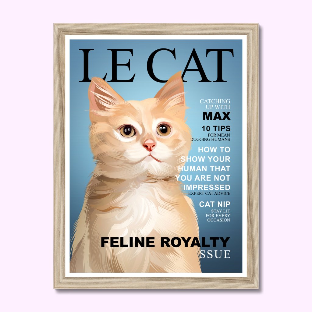 Pet Portraits | Le Cat: Custom Pet Portrait | Paw & Glory