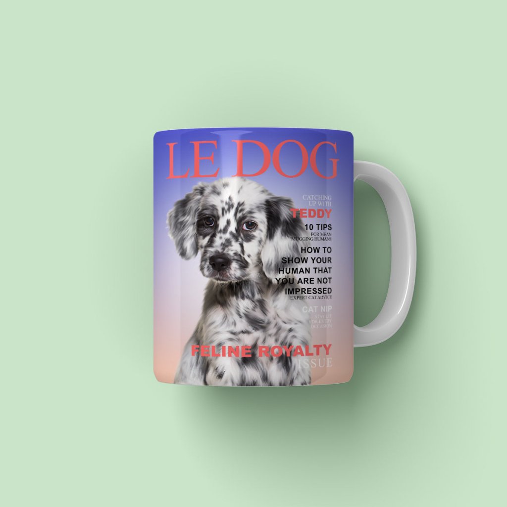 Pet Portraits | Le Dog: Custom Pet Coffee Mug | Paw & Glory