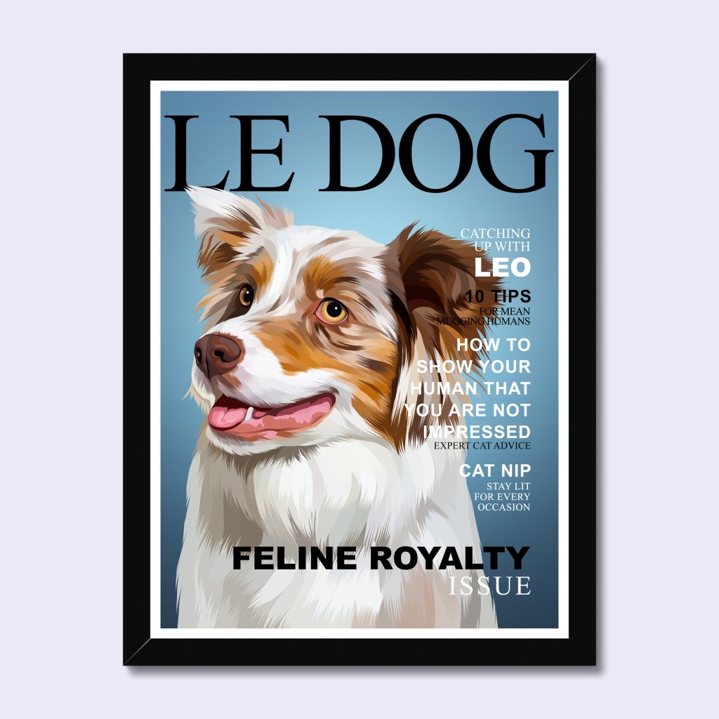 Pet Portraits | Le Dog: Custom Pet Portrait | Paw & Glory