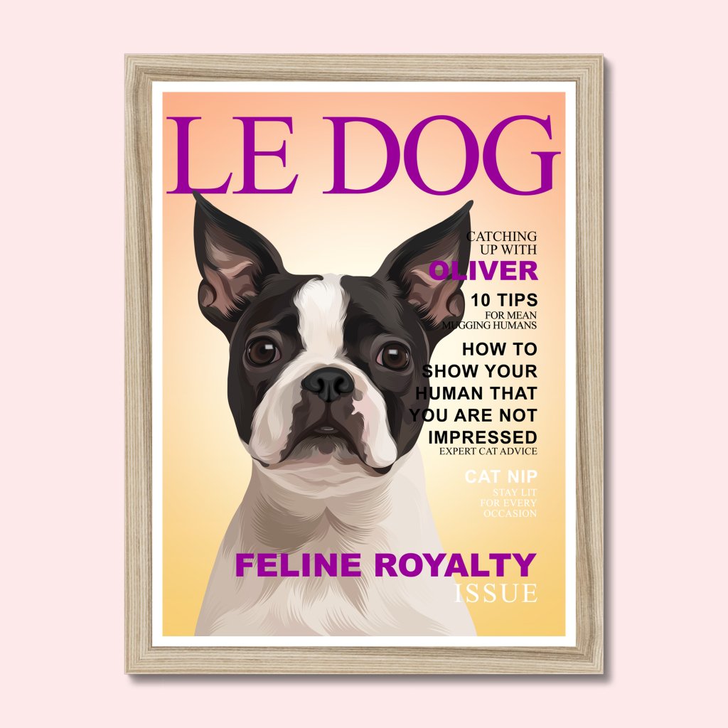Pet Portraits | Le Dog: Custom Pet Portrait | Paw & Glory