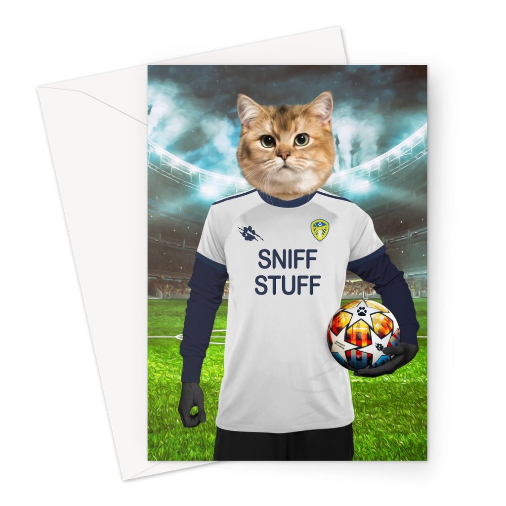 Pet Portraits | Leeds Pawnited Football Club: Custom Pet Greeting Card | Paw & Glory