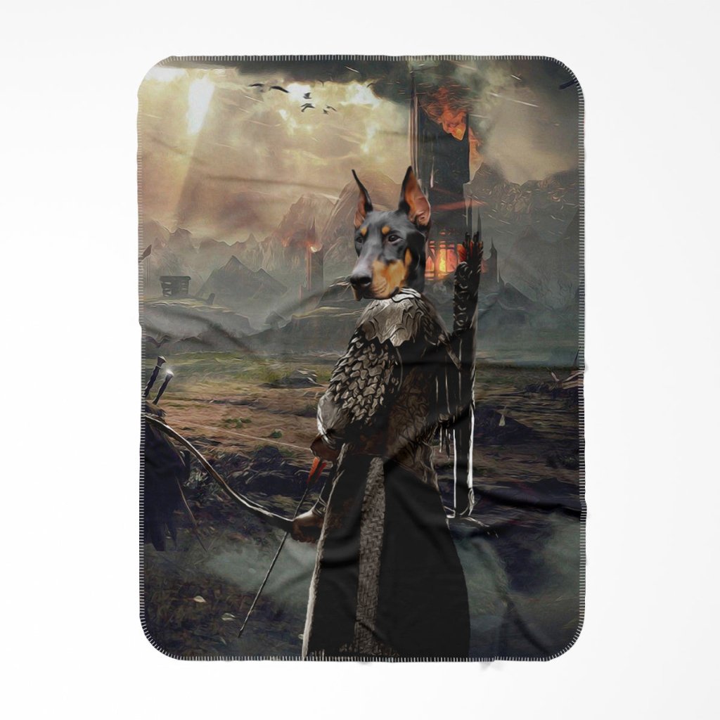 Pet Portraits | Legolas (Lord Of The Rings Inspired): Custom Pet Blanket | Paw & Glory