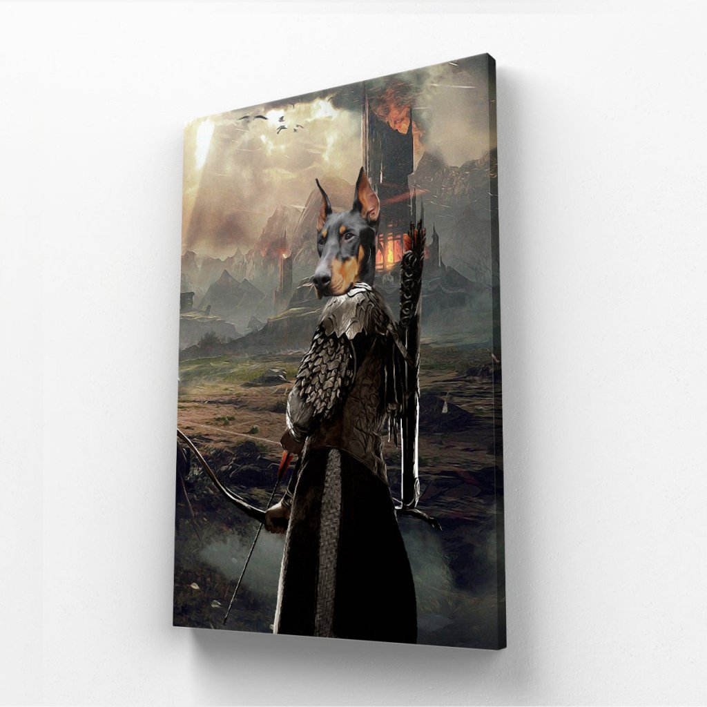 Pet Portraits | Legolas (Lord Of The Rings Inspired): Custom Pet Canvas | Paw & Glory