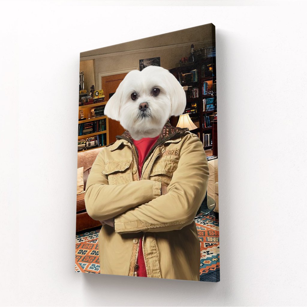 Pet Portraits | Leonard Hofstadter (Big Bang Theory): Custom Pet Canvas | Paw & Glory