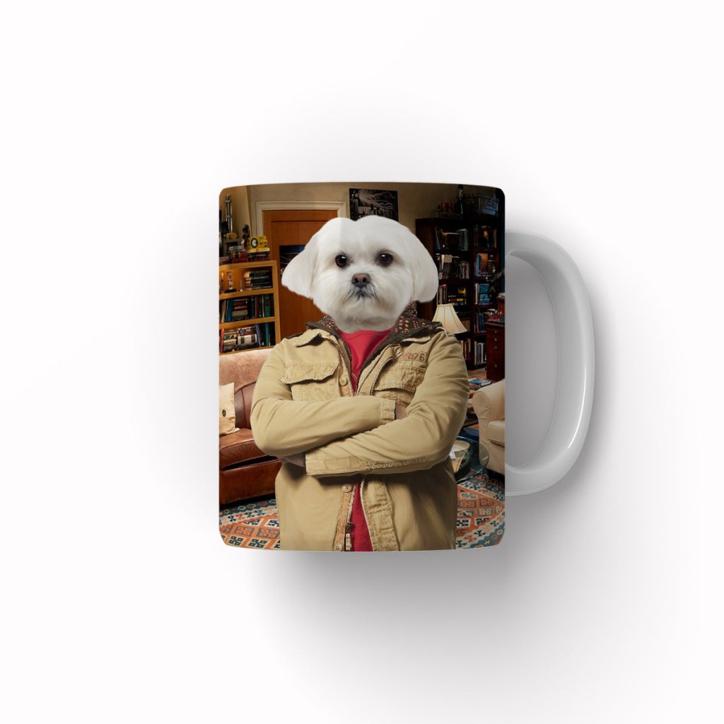 Pet Portraits | Leonard Hofstadter (Big Bang theory): Custom Pet Coffee Mug | Paw & Glory