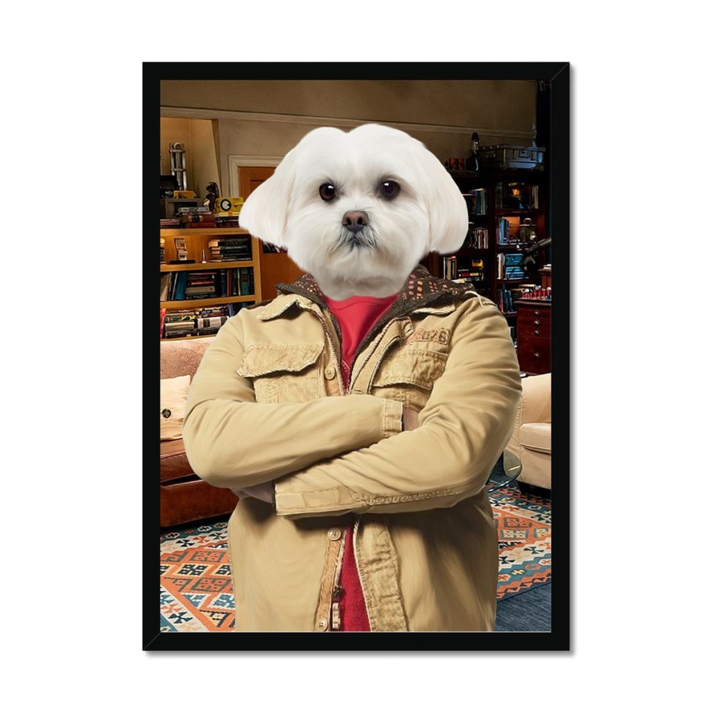 Pet Portraits | Leonard Hofstadter (Big Bang theory): Custom Pet Portrait | Paw & Glory