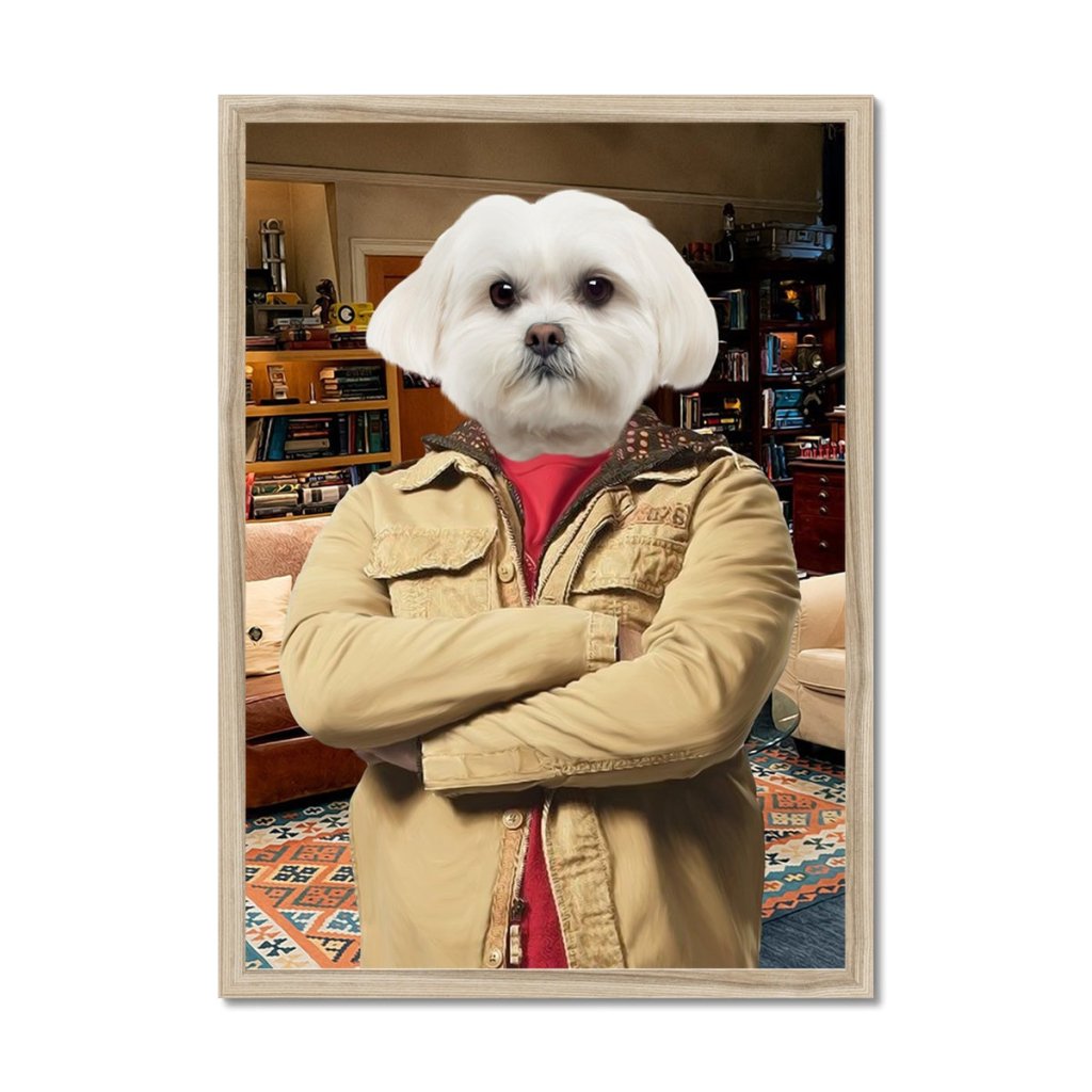 Pet Portraits | Leonard Hofstadter (Big Bang theory): Custom Pet Portrait | Paw & Glory