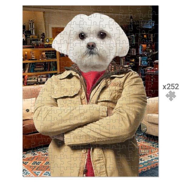 Physics Sitcom Star Custom Pet Puzzle | Funny Pet Portrait | Paw & Glory
