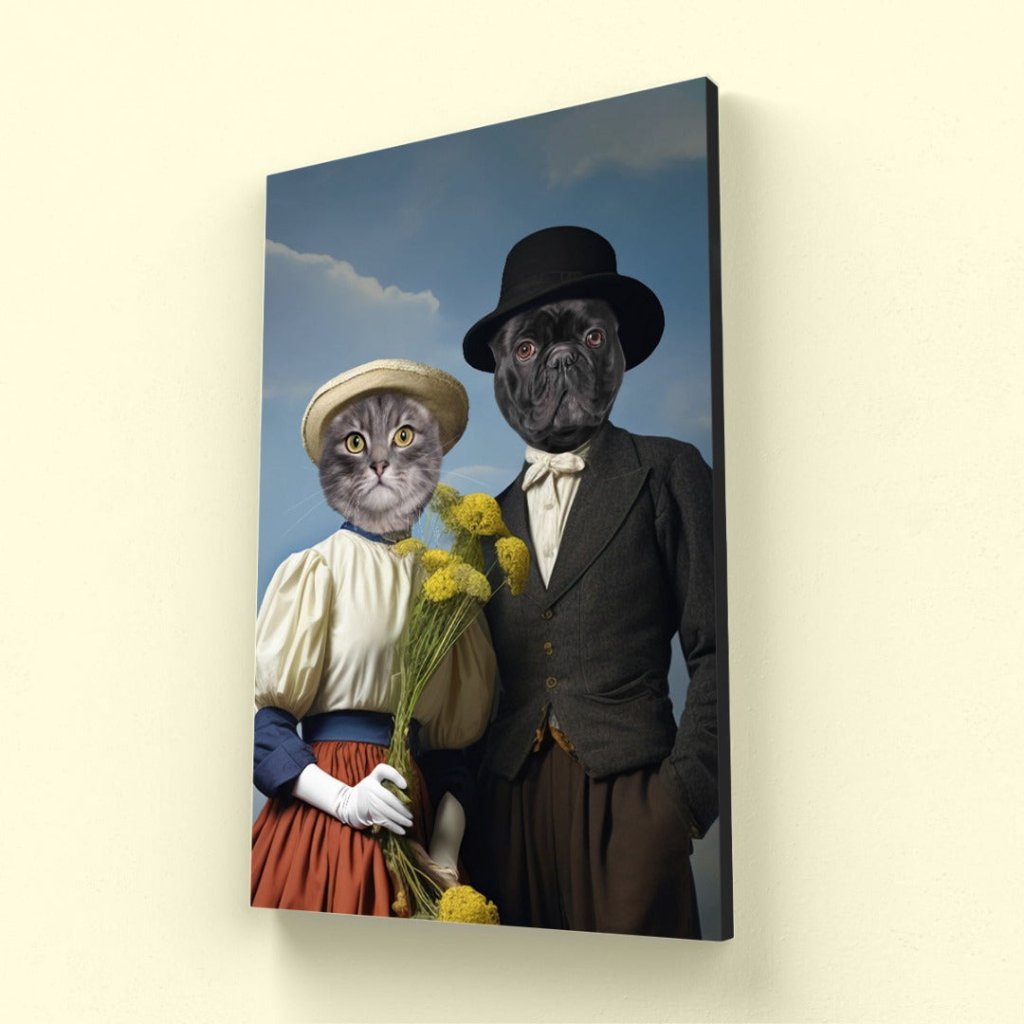 Pet Portraits | Lord and Lady: Custom Pet Canvas | Paw & Glory