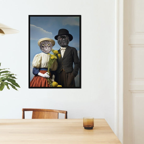 Lord and Lady: Custom Pet Portrait | framed pet portrait | Paw & Glory