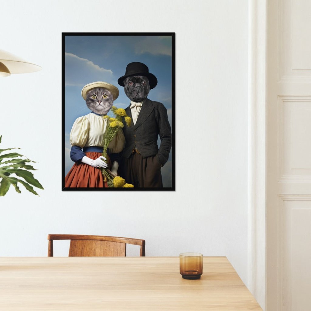 Pet Portraits | Lord and Lady: Custom Pet Portrait | Paw & Glory