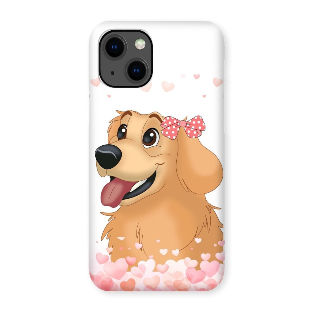 Pet Portraits | Love Bomb: Cartoon One Pet Phone Case | Paw & Glory