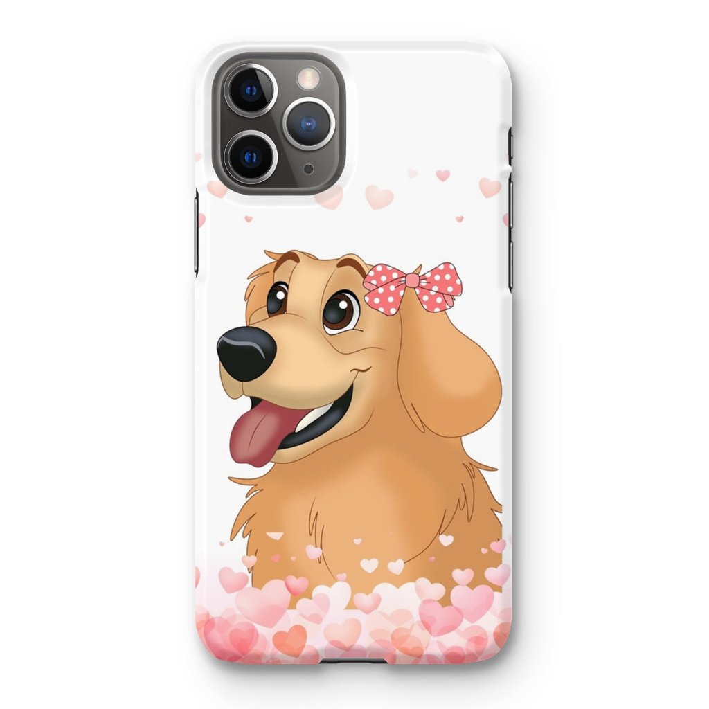 Pet Portraits | Love Bomb: Cartoon One Pet Phone Case | Paw & Glory