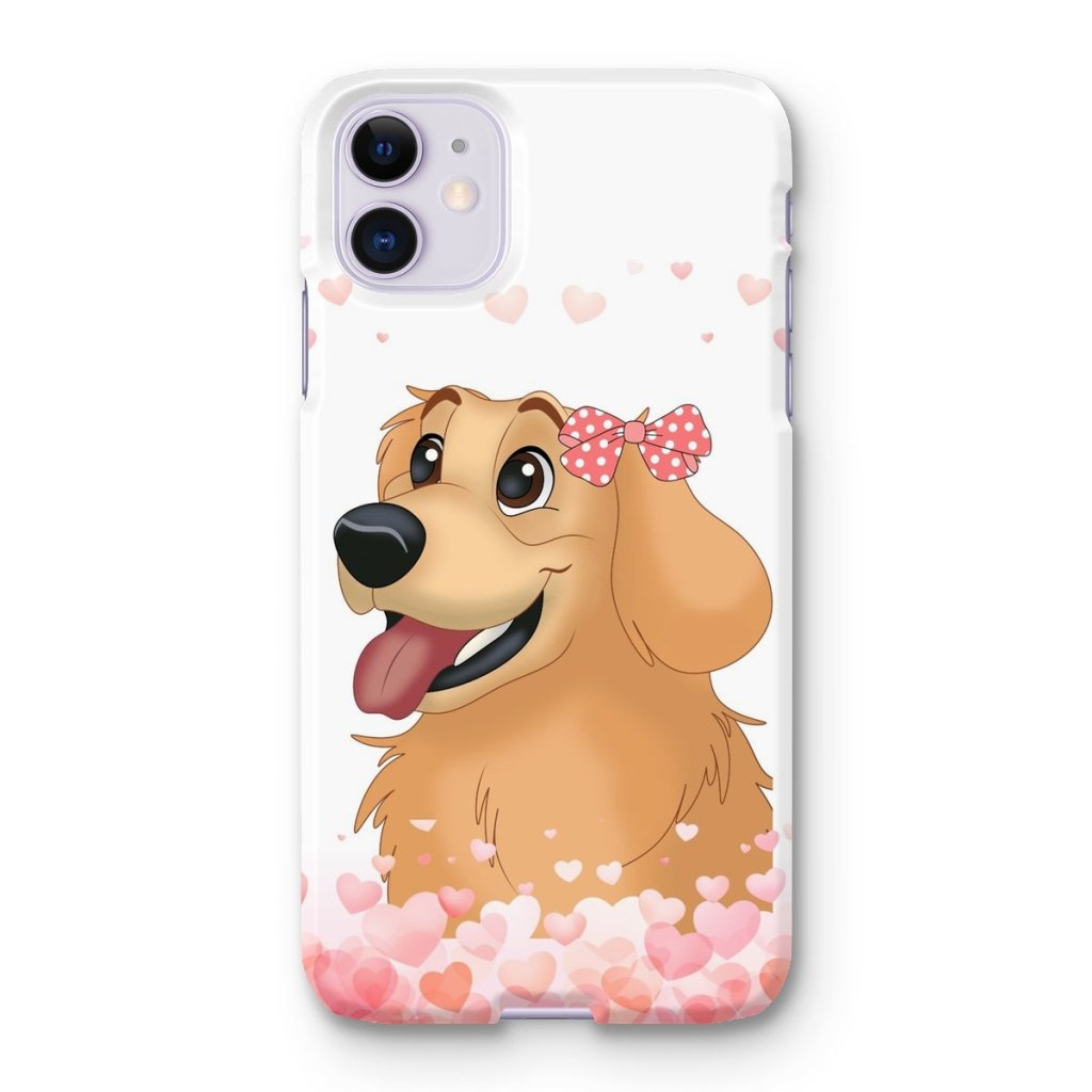 Love Bomb: Custom Cartoon One Pet Phone Case - Paw & Glory - Dog Portraits - Pet Portraits