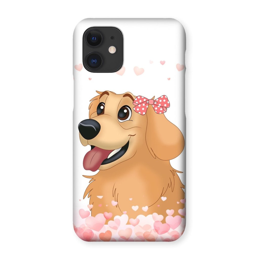 Pet Portraits | Love Bomb: Cartoon One Pet Phone Case | Paw & Glory