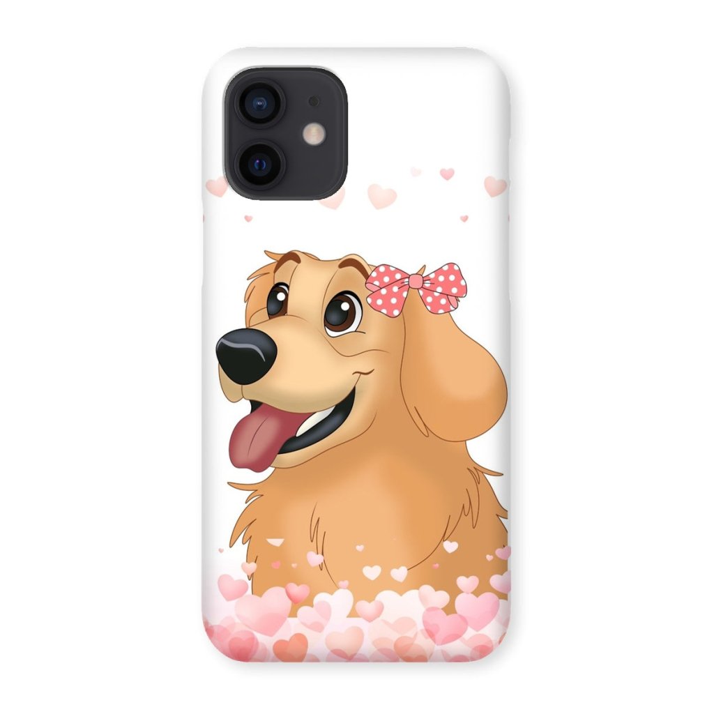 Pet Portraits | Love Bomb: Cartoon One Pet Phone Case | Paw & Glory