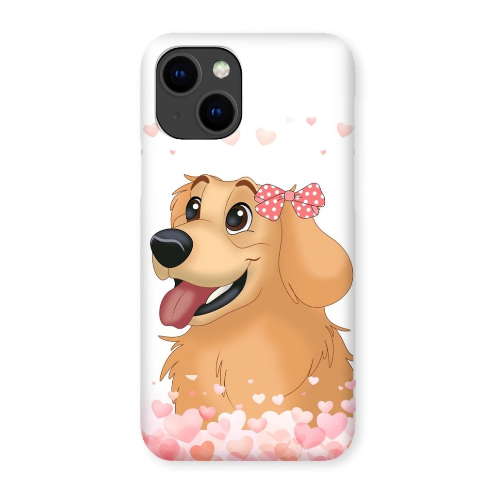 Pet Portraits | Love Bomb: Cartoon One Pet Phone Case | Paw & Glory