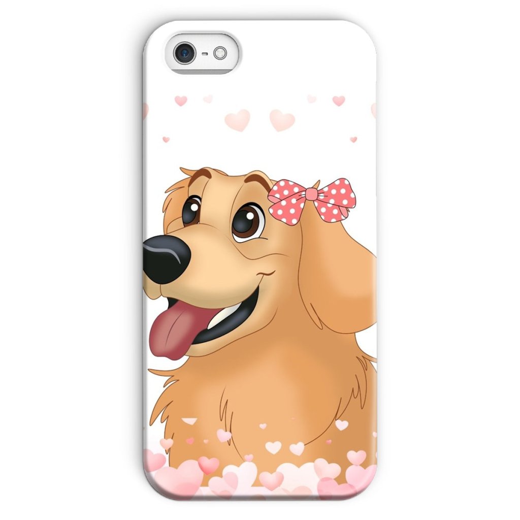 Pet Portraits | Love Bomb: Cartoon One Pet Phone Case | Paw & Glory