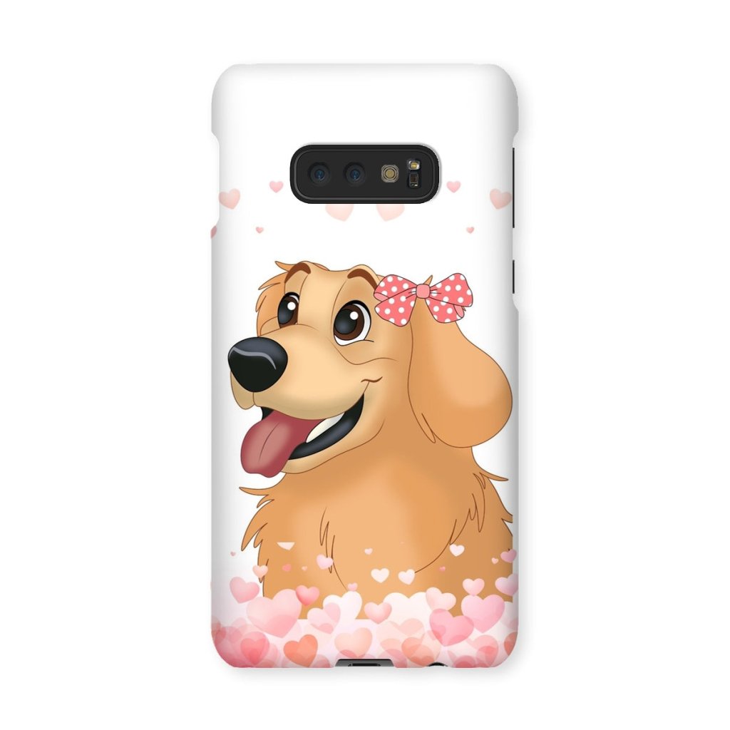 Pet Portraits | Love Bomb: Cartoon One Pet Phone Case | Paw & Glory