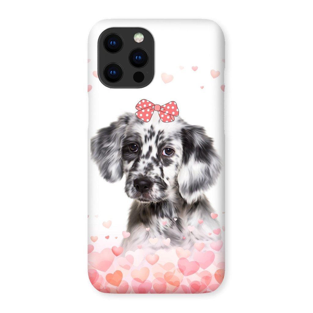 Pet Portraits | Love Bomb: Custom Minimalist One Pet Snap Phone Case | Paw & Glory