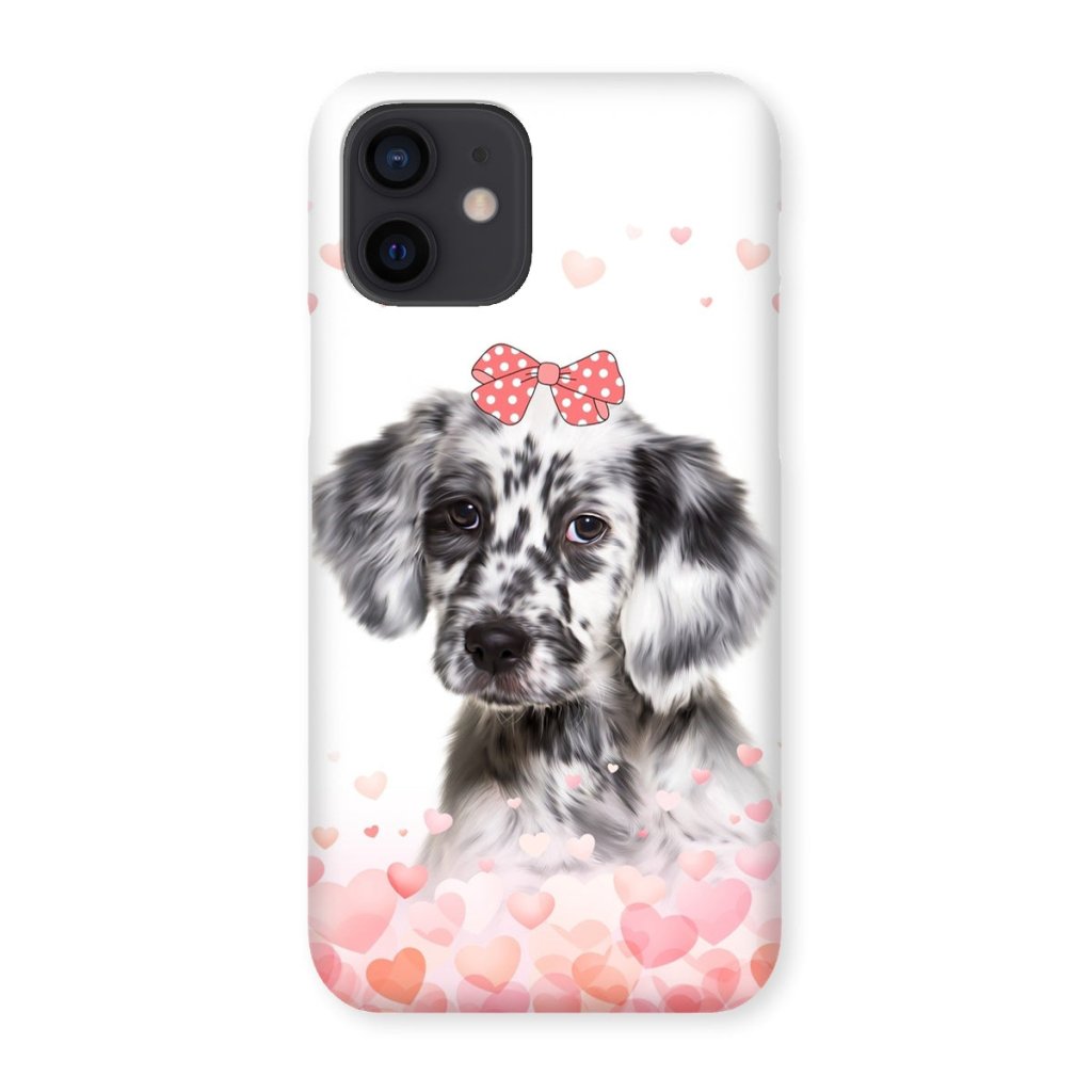 Pet Portraits | Love Bomb: Custom Minimalist One Pet Snap Phone Case | Paw & Glory