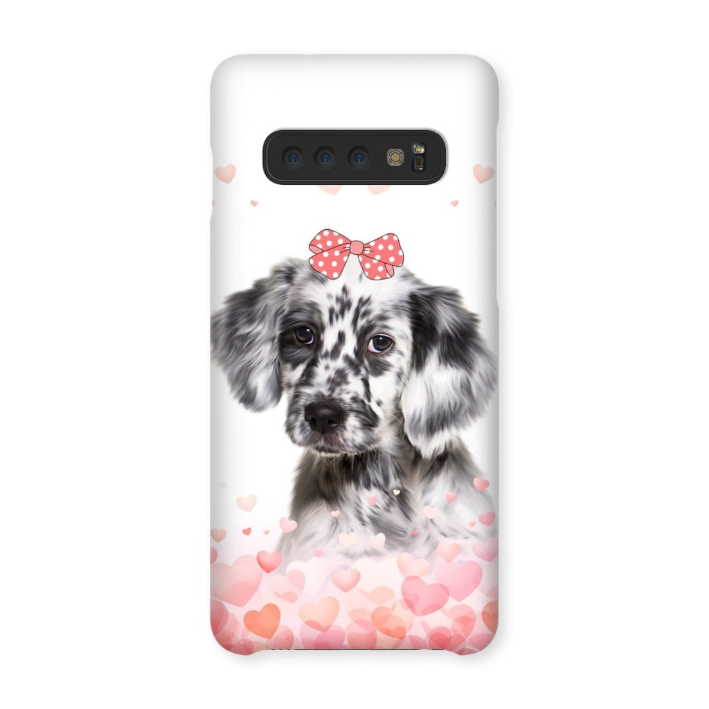 Pet Portraits | Love Bomb: Custom Minimalist One Pet Snap Phone Case | Paw & Glory