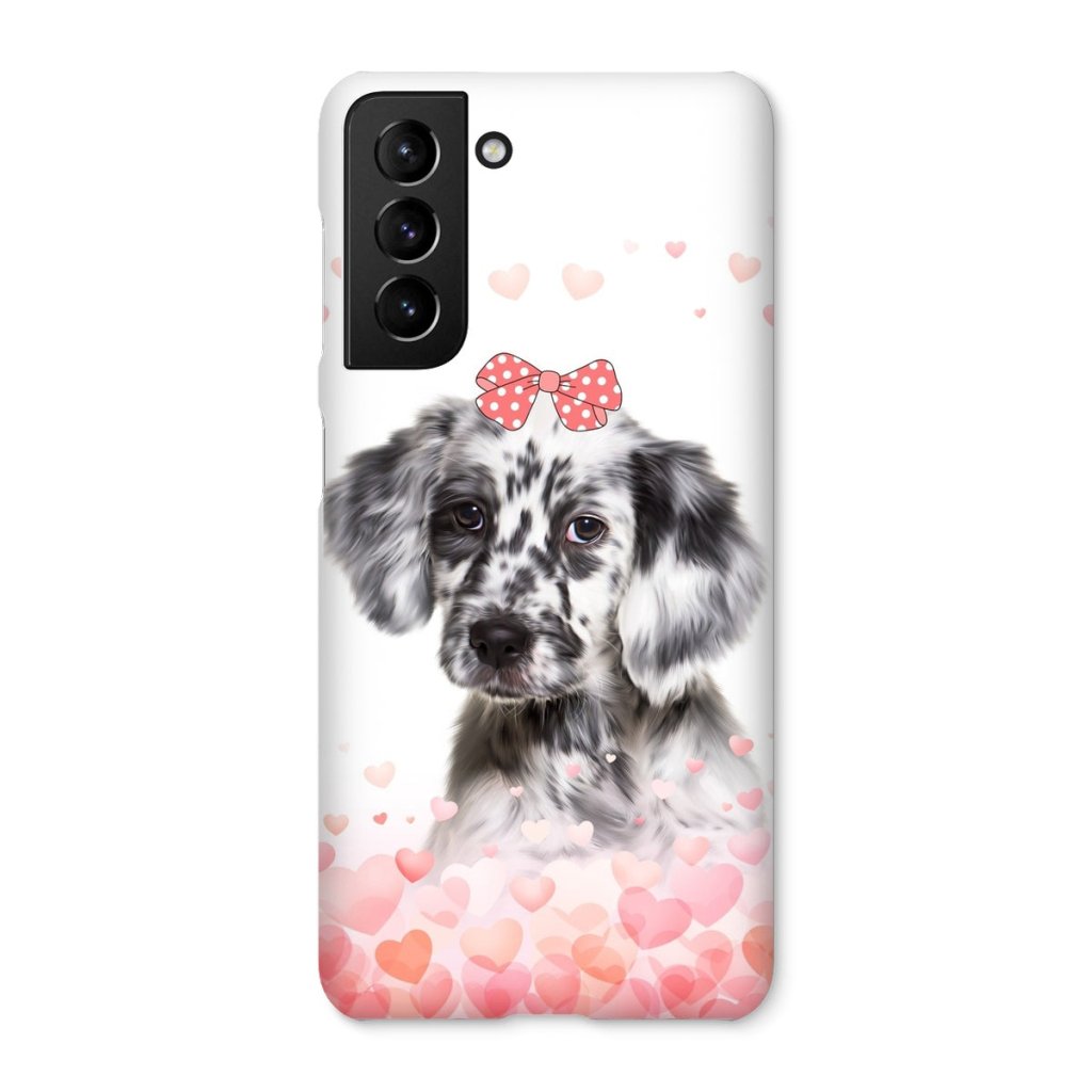 Pet Portraits | Love Bomb: Custom Minimalist One Pet Snap Phone Case | Paw & Glory