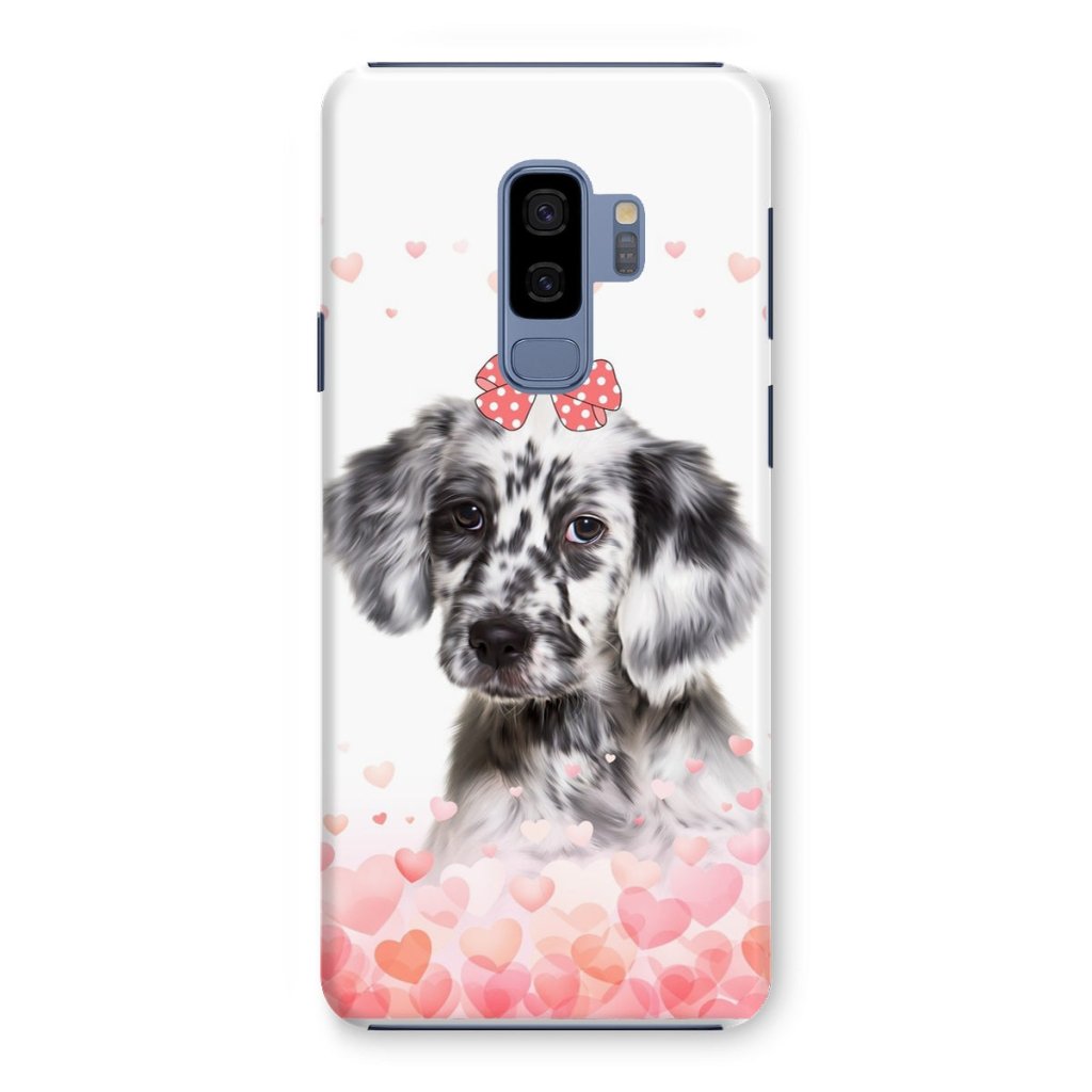 Love Bomb: Custom Minimalist One Pet Snap Phone Case - Paw & Glory - Dog Portraits - Pet Portraits