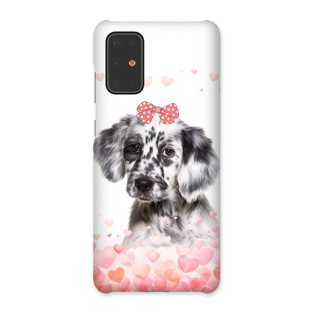 Pet Portraits | Love Bomb: Custom Minimalist One Pet Snap Phone Case | Paw & Glory