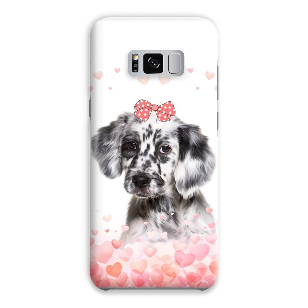 Pet Portraits | Love Bomb: Custom Minimalist One Pet Snap Phone Case | Paw & Glory