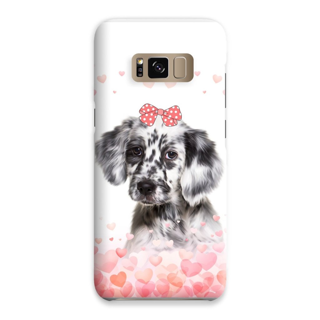 Pet Portraits | Love Bomb: Custom Minimalist One Pet Snap Phone Case | Paw & Glory