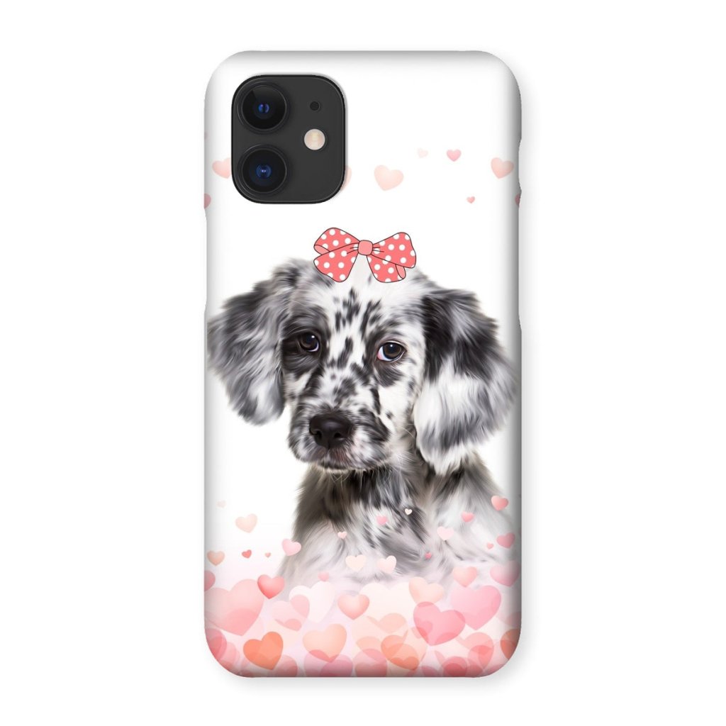 Pet Portraits | Love Bomb: Custom Minimalist One Pet Snap Phone Case | Paw & Glory