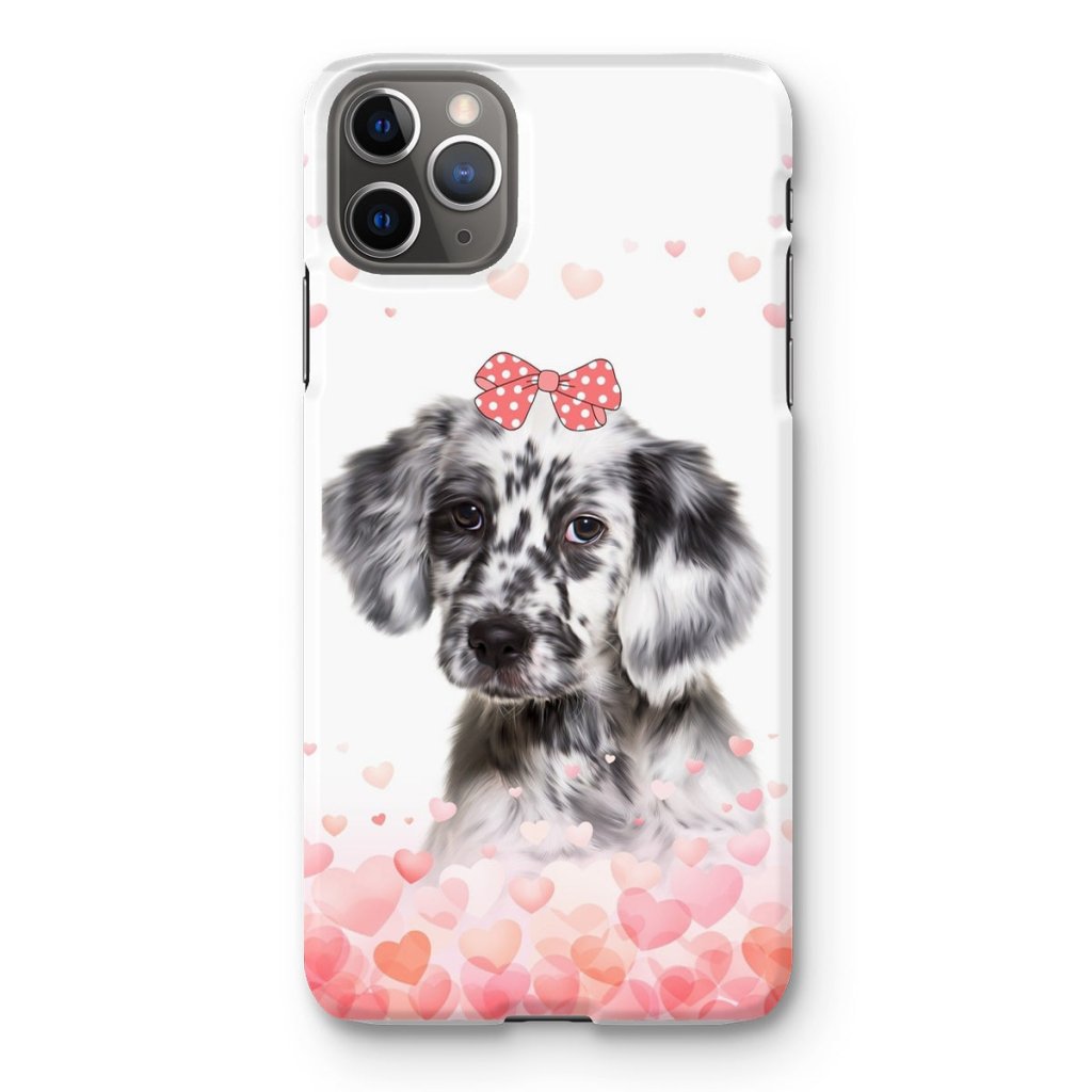 Pet Portraits | Love Bomb: Custom Minimalist One Pet Snap Phone Case | Paw & Glory