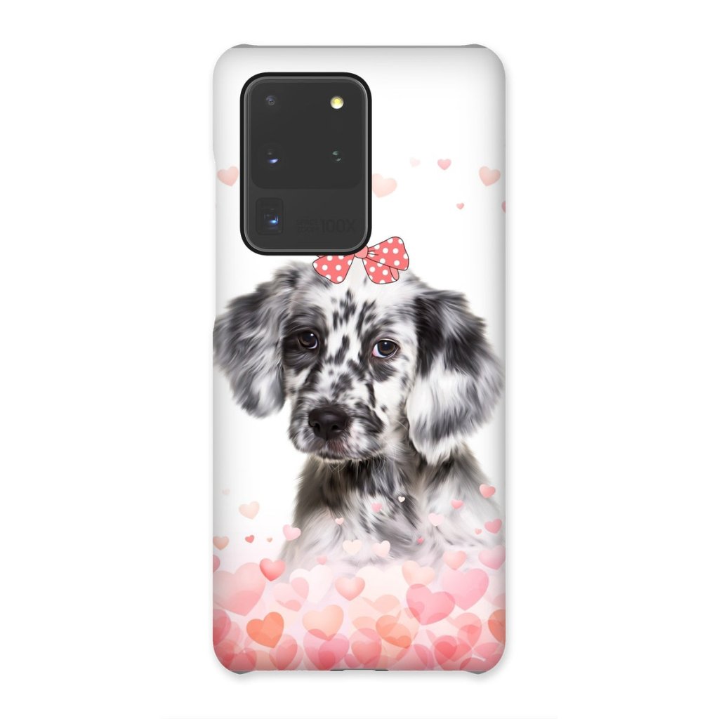 Pet Portraits | Love Bomb: Custom Minimalist One Pet Snap Phone Case | Paw & Glory