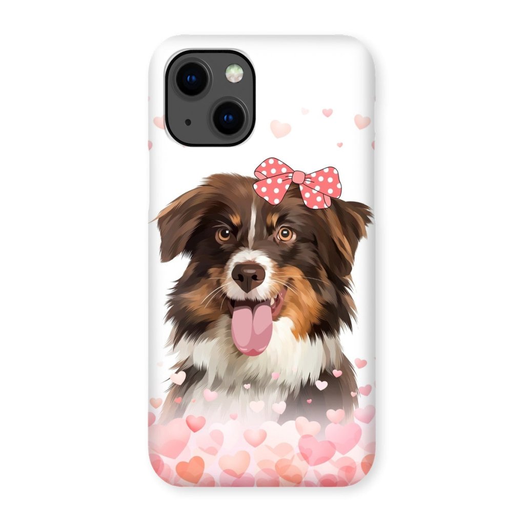 Pet Portraits | Love Bomb: Custom Modern One Pet Snap Phone Case | Paw & Glory