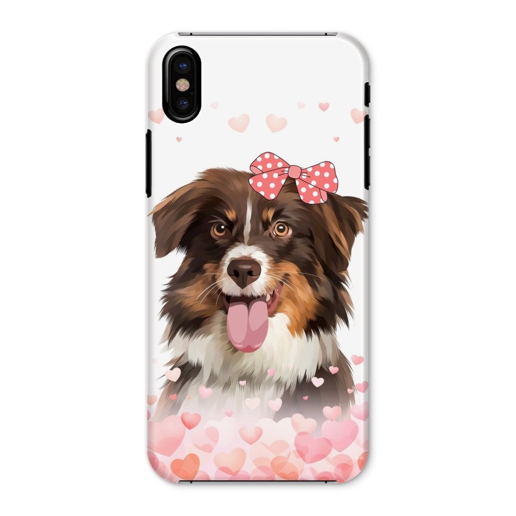 Pet Portraits | Love Bomb: Custom Modern One Pet Snap Phone Case | Paw & Glory