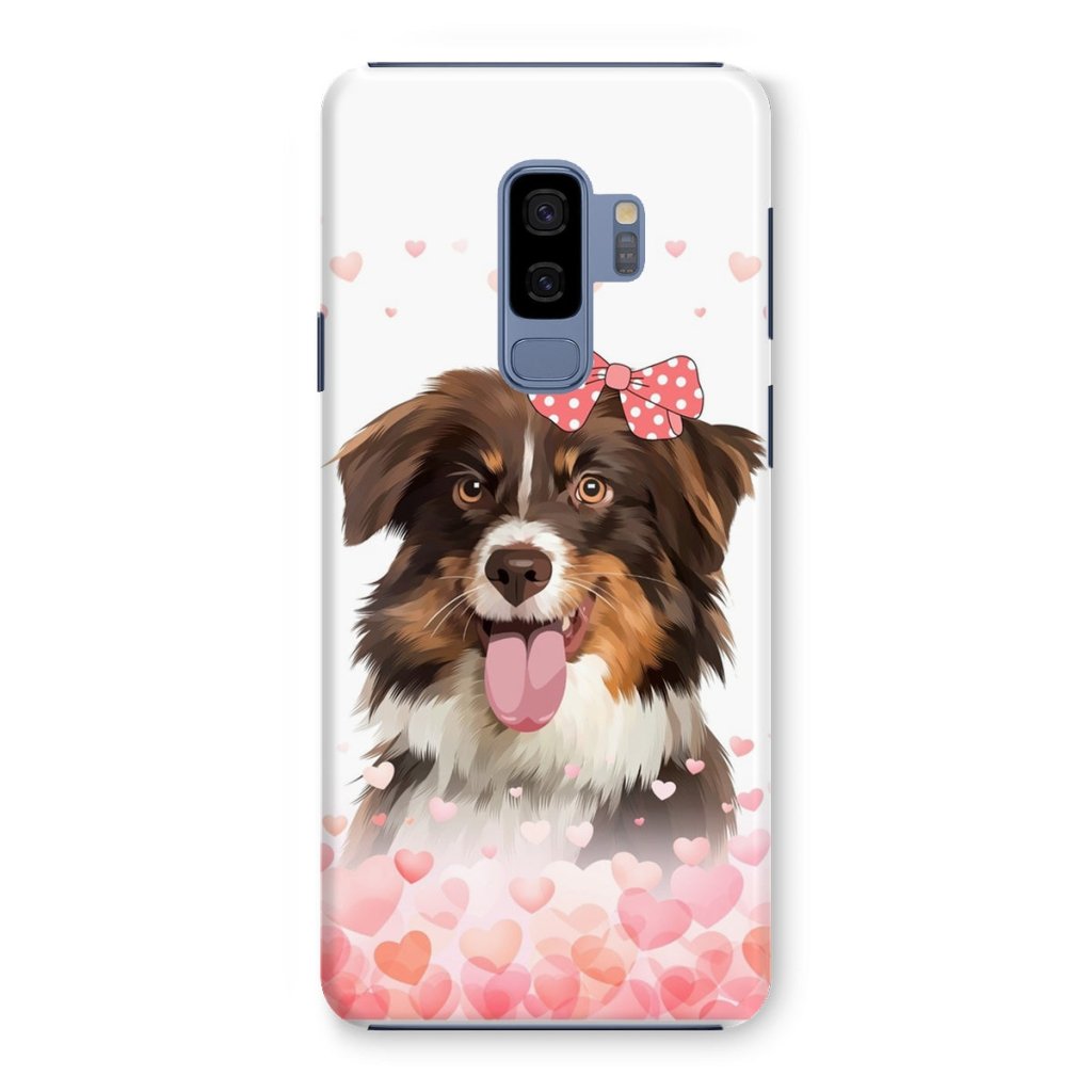 Pet Portraits | Love Bomb: Custom Modern One Pet Snap Phone Case | Paw & Glory