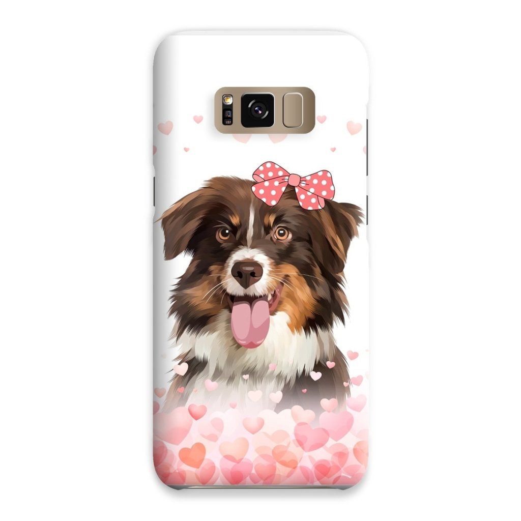 Pet Portraits | Love Bomb: Custom Modern One Pet Snap Phone Case | Paw & Glory