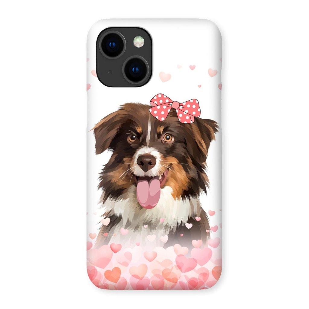 Pet Portraits | Love Bomb: Custom Modern One Pet Snap Phone Case | Paw & Glory