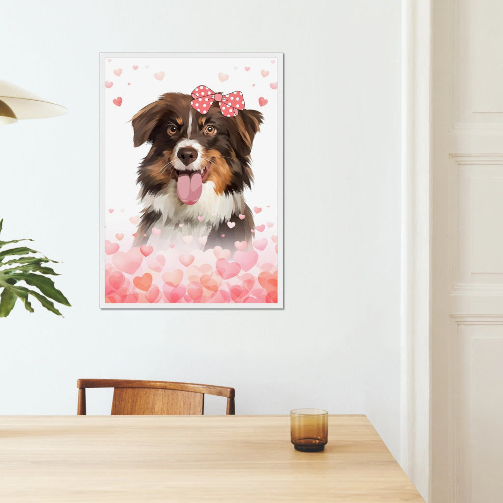 Pet Portraits | Love Bomb: Framed Pet Portrait | Paw & Glory