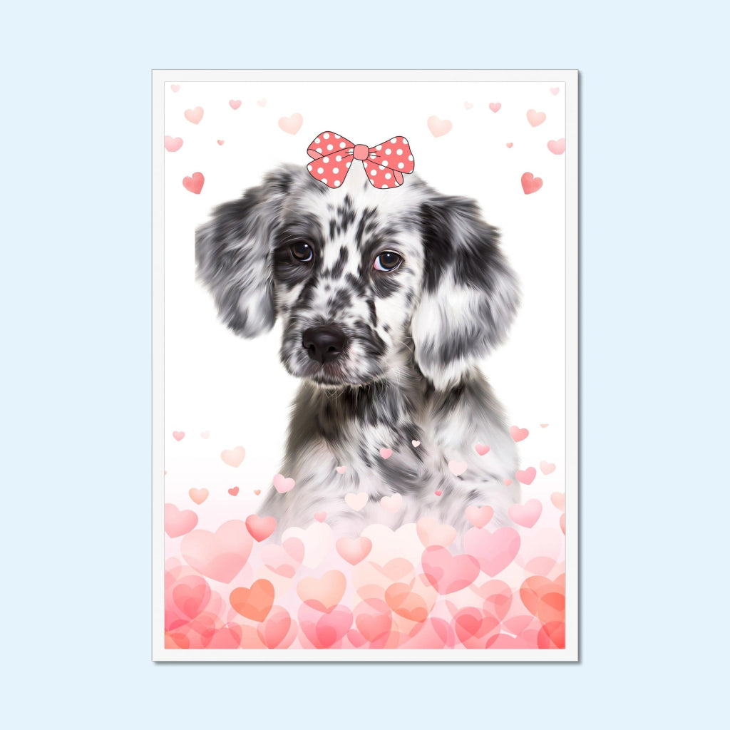 Pet Portraits | Love Bomb: Framed Pet Portrait | Paw & Glory
