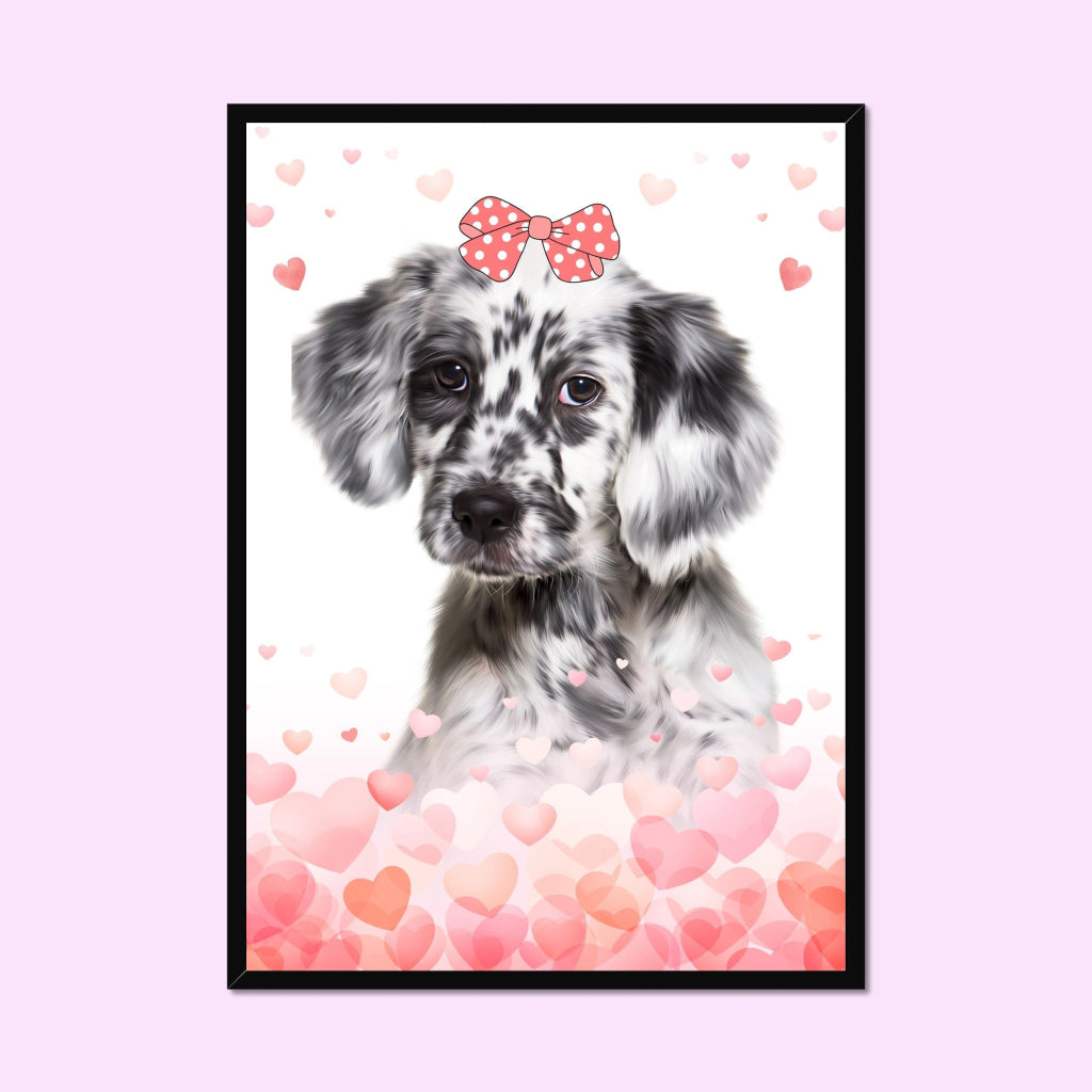 Pet Portraits | Love Bomb: Framed Pet Portrait | Paw & Glory